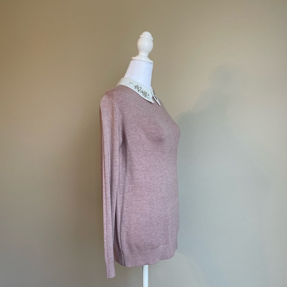 Vila Milano Sweater With Rhinestones Collar - Picture 2 of 8